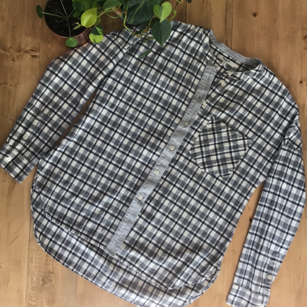 Madewell EUC long-sleeve plaid top